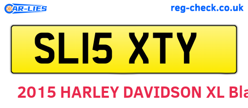 SL15XTY are the vehicle registration plates.