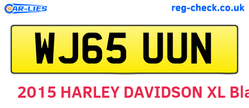 WJ65UUN are the vehicle registration plates.