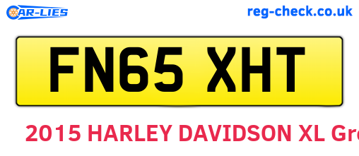 FN65XHT are the vehicle registration plates.