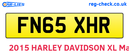 FN65XHR are the vehicle registration plates.