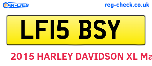 LF15BSY are the vehicle registration plates.