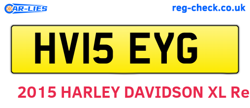 HV15EYG are the vehicle registration plates.