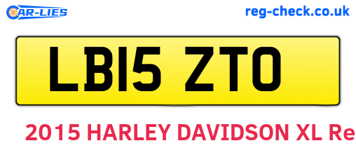LB15ZTO are the vehicle registration plates.