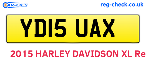 YD15UAX are the vehicle registration plates.