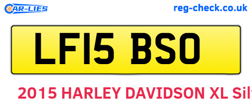 LF15BSO are the vehicle registration plates.