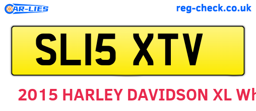 SL15XTV are the vehicle registration plates.
