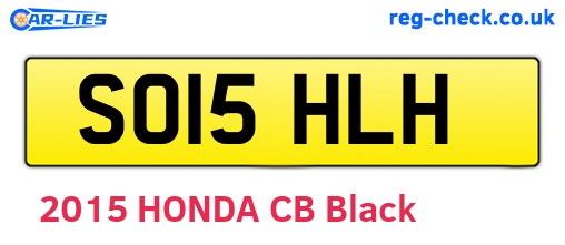 SO15HLH are the vehicle registration plates.