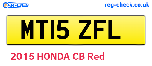 MT15ZFL are the vehicle registration plates.