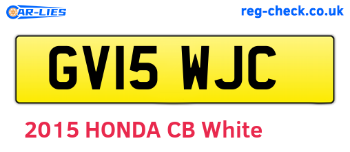 GV15WJC are the vehicle registration plates.
