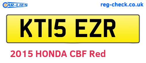 KT15EZR are the vehicle registration plates.