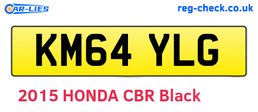 KM64YLG are the vehicle registration plates.