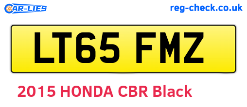 LT65FMZ are the vehicle registration plates.