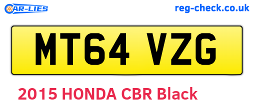 MT64VZG are the vehicle registration plates.