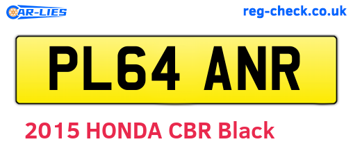 PL64ANR are the vehicle registration plates.