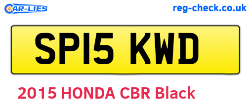SP15KWD are the vehicle registration plates.