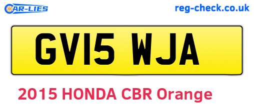 GV15WJA are the vehicle registration plates.