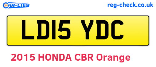 LD15YDC are the vehicle registration plates.