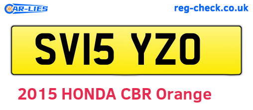 SV15YZO are the vehicle registration plates.