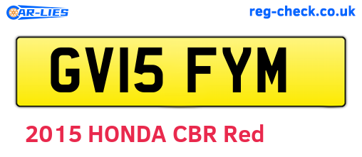 GV15FYM are the vehicle registration plates.