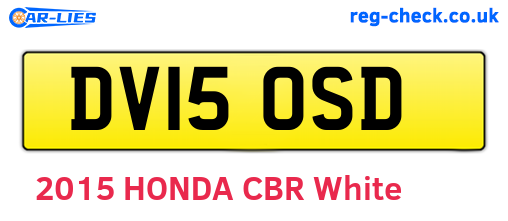 DV15OSD are the vehicle registration plates.