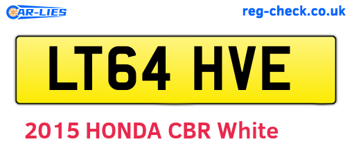 LT64HVE are the vehicle registration plates.