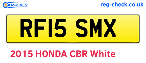 RF15SMX are the vehicle registration plates.