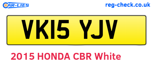 VK15YJV are the vehicle registration plates.