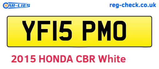 YF15PMO are the vehicle registration plates.