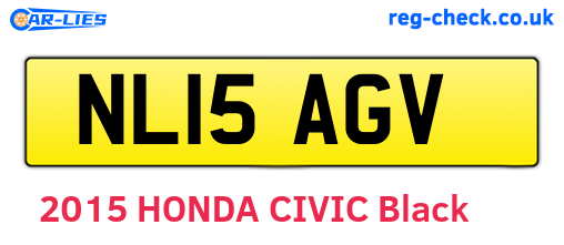 NL15AGV are the vehicle registration plates.