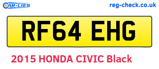 RF64EHG are the vehicle registration plates.