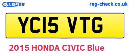 YC15VTG are the vehicle registration plates.
