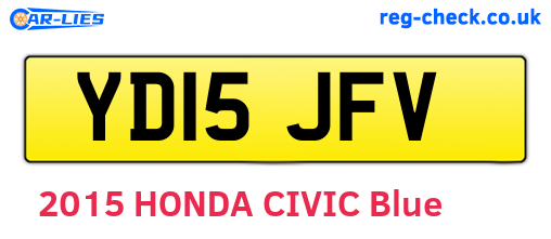YD15JFV are the vehicle registration plates.