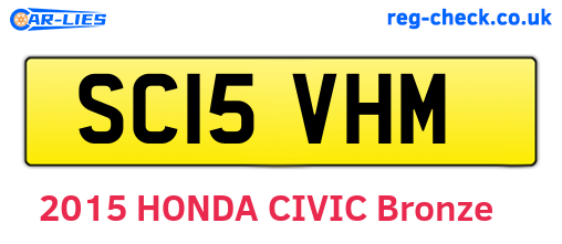 SC15VHM are the vehicle registration plates.