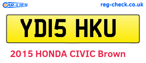YD15HKU are the vehicle registration plates.