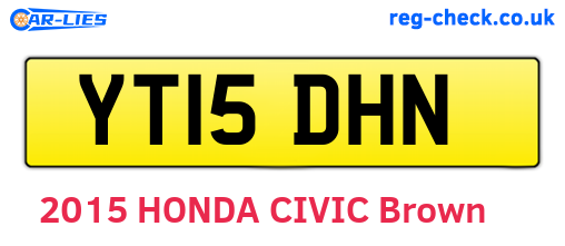 YT15DHN are the vehicle registration plates.