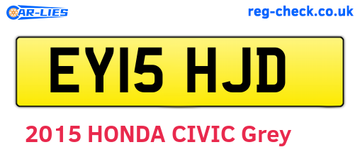 EY15HJD are the vehicle registration plates.