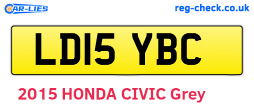 LD15YBC are the vehicle registration plates.