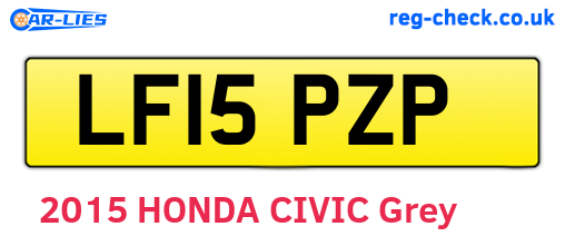 LF15PZP are the vehicle registration plates.