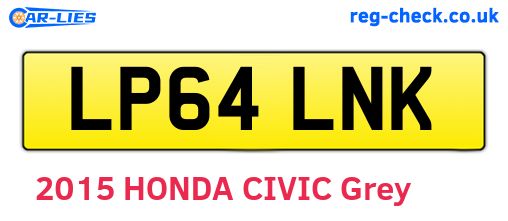 LP64LNK are the vehicle registration plates.
