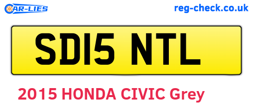 SD15NTL are the vehicle registration plates.