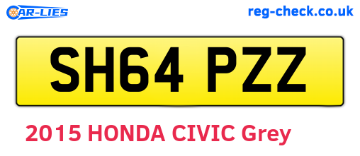 SH64PZZ are the vehicle registration plates.