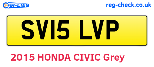 SV15LVP are the vehicle registration plates.