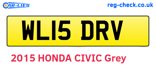 WL15DRV are the vehicle registration plates.