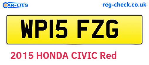 WP15FZG are the vehicle registration plates.