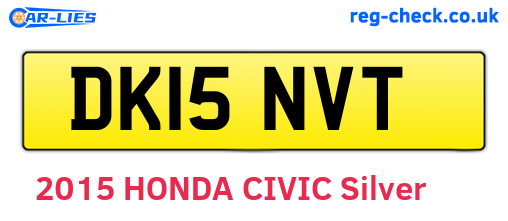 DK15NVT are the vehicle registration plates.