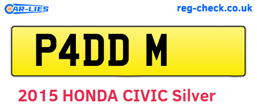 P4DDM are the vehicle registration plates.