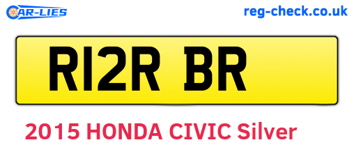 R12RBR are the vehicle registration plates.