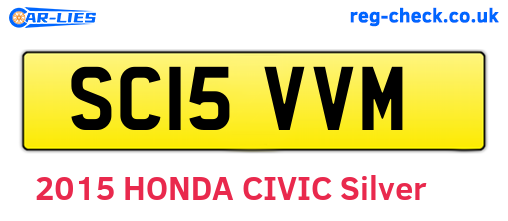 SC15VVM are the vehicle registration plates.