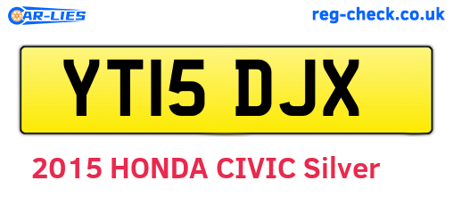 YT15DJX are the vehicle registration plates.