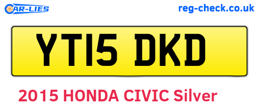YT15DKD are the vehicle registration plates.